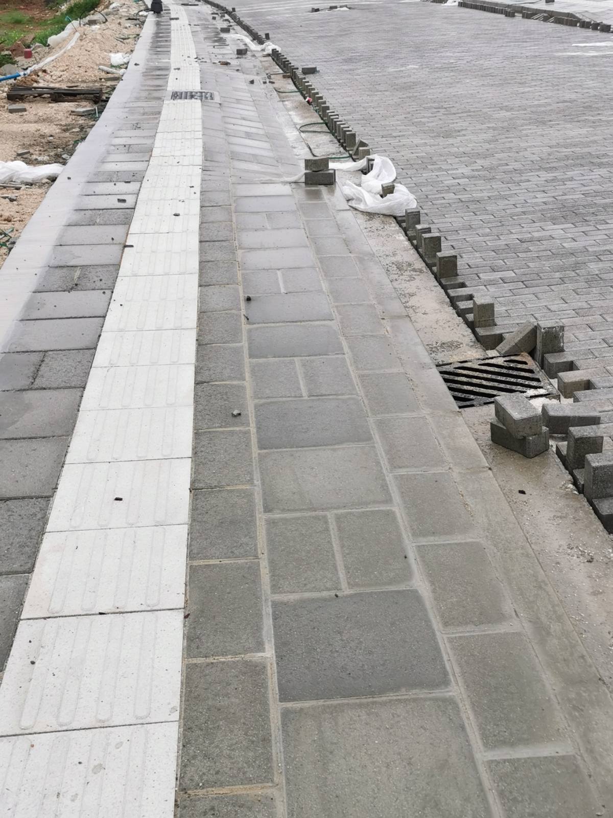 Outdoor construction progress